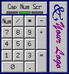 Numeric Keypad with Custom Logo